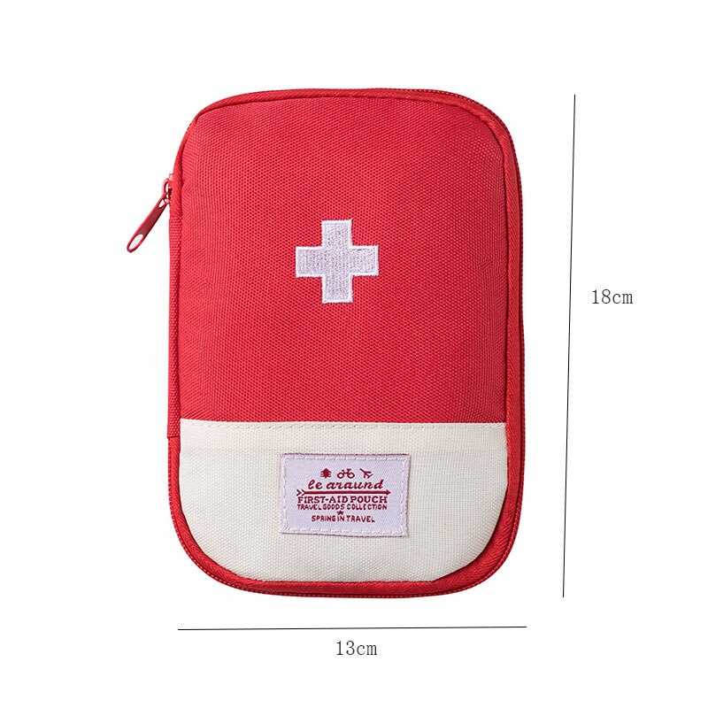 Zipper Portable Medicine Bag First Aid Kit