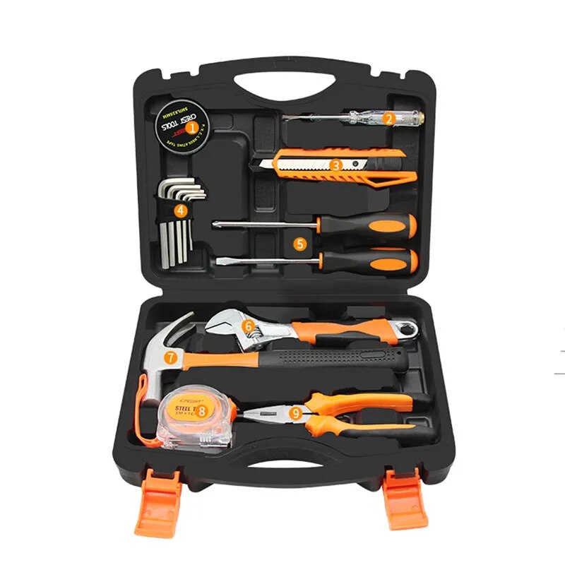 Plastic Portable Tools Box Sets Anti-fall Parts Organizer Rigid Plastic Screwdriver Empty Box Waterproof Multifunctional Toolbox