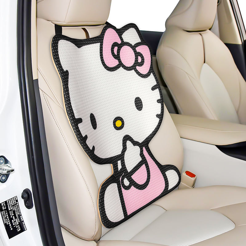 Sanrio Kawaii Hello Kitty Car Seat Cushion Cartoon Seat Cool Cushion Seat Cover Car Interior Accessories Single Pack Auto Parts