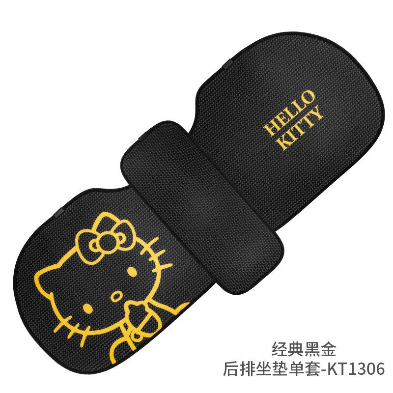 Cute Sanriod Anime Hello Kitty Car Seat Cover Cushion Protector Summer Pad Accessories Cartoon Seat Protect Cushion Automobile