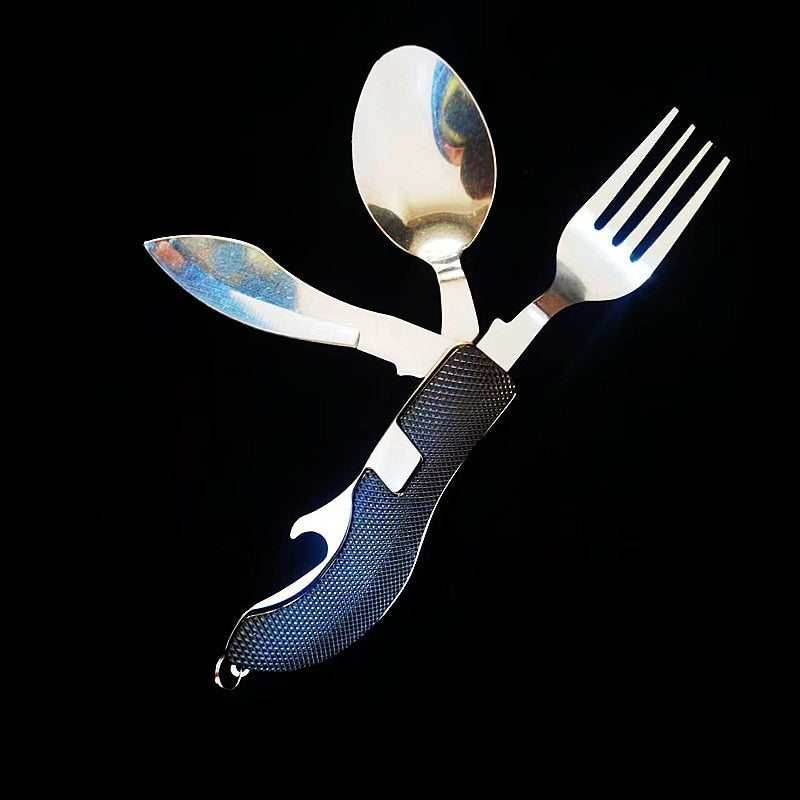 4 in 1 Multifunctional Outdoor Camping Utensil