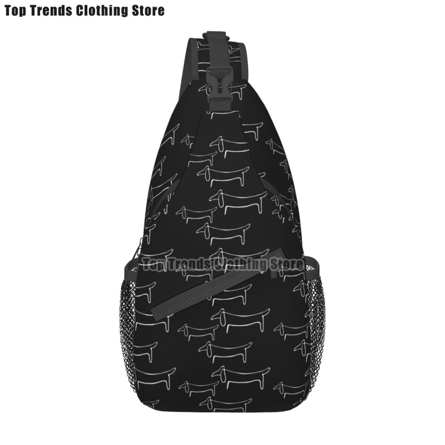 Crossbody Sling Wiener Dog Backpack