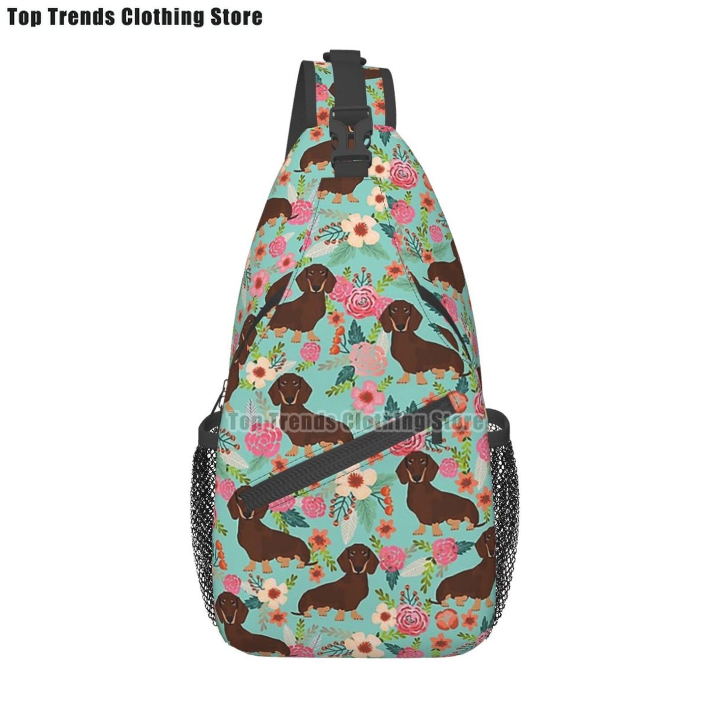 Crossbody Sling Wiener Dog Backpack