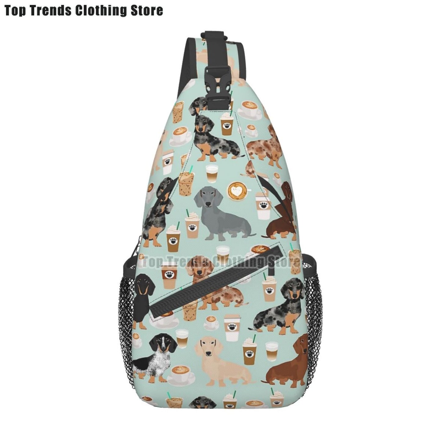 Crossbody Sling Wiener Dog Backpack