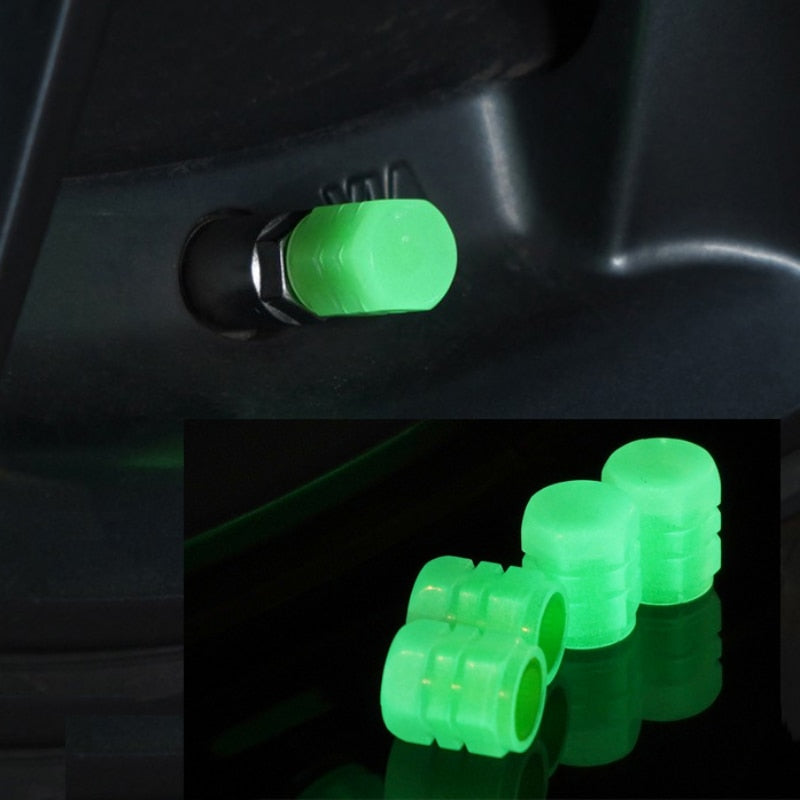 Car Luminous Glowing Tire Valve Cap LED Lights