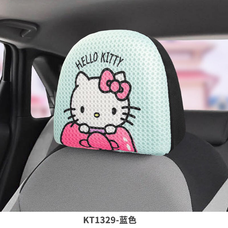 Kawaii Cartoon Anime Surrounding Hello Kittys Cute Car Interior Cover Car Seat Headrest Cover Universal Headrest Cover Girl Gift