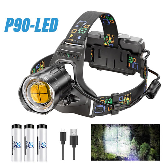 Super Bright Waterproof LED Headlamp Hunting Fishing Hiking