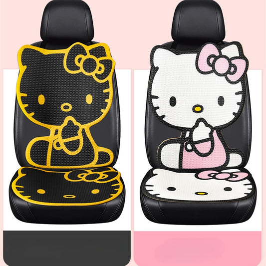 Sanrio Kawaii Hello Kitty Car Seat Cushion Cartoon Seat Cool Cushion Seat Cover Car Interior Accessories Single Pack Auto Parts