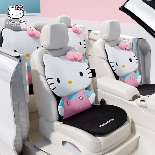 Hello Kitty Car Seat Cushion Driver Seat Cushion with Comfort Foam & Non-Slip Rubber Vehicles Office Home Car Pad Seat Cover