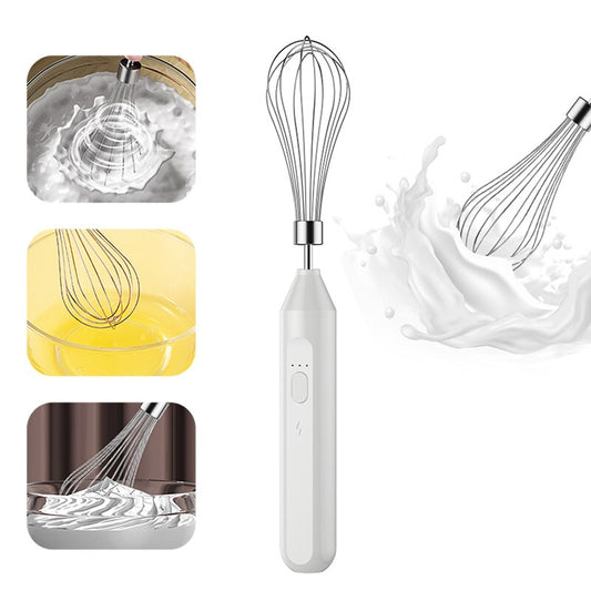 Electric Milk Frother Handheld Egg Beater Coffee Milk Drink Egg Mixer