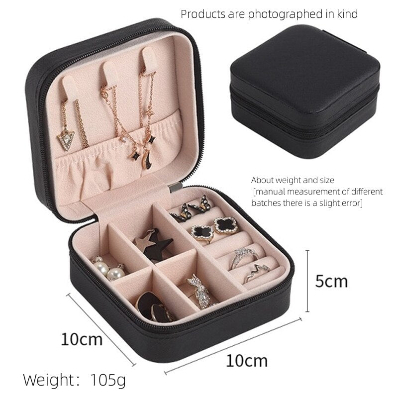 Leather Travel Jewelry Box