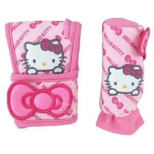 Sanrio Kawaii Pillow Headrest Hello Kitty Girl Car Interior Auto Accessories Set Seat Belt Cover Steering Wheel Handbrake Lumbar