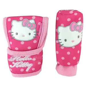 Sanrio Kawaii Pillow Headrest Hello Kitty Girl Car Interior Auto Accessories Set Seat Belt Cover Steering Wheel Handbrake Lumbar