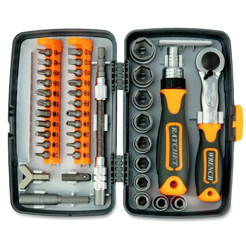 Labor-Saving Ratchet Screwdriver Set Household Combination Toolbox Hardware Magnetic Screw Driver Kit Bits Torx Screwdrivers