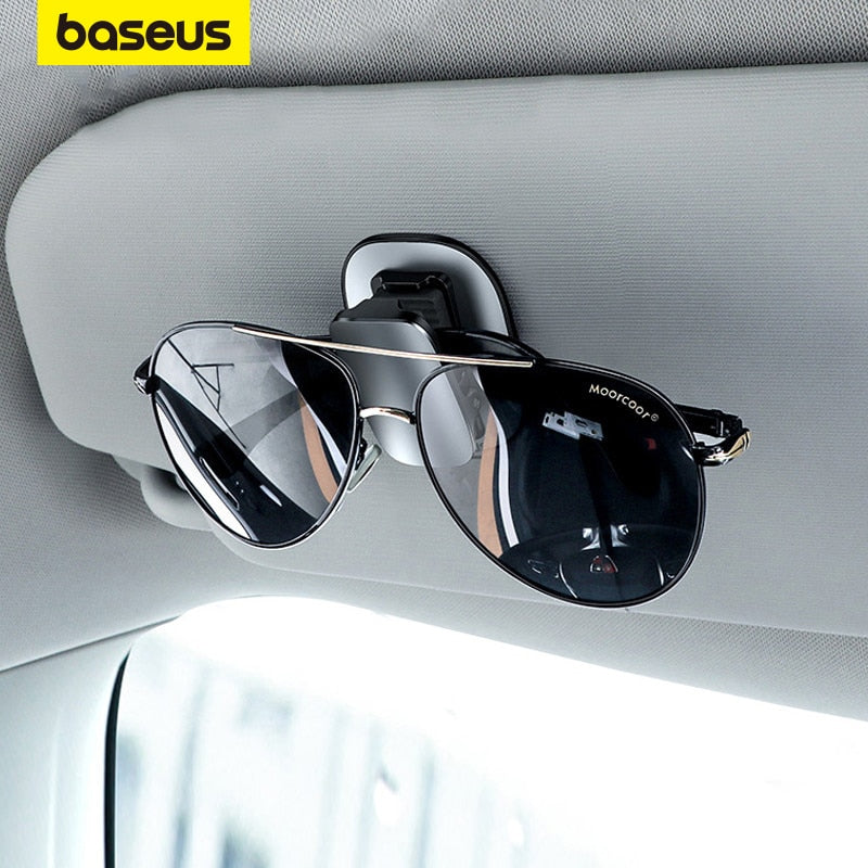 Baseus Car Eyeglass Holder Glasses Storage Clip Auto Interior Organize Accessories Car Sunglasses Holder