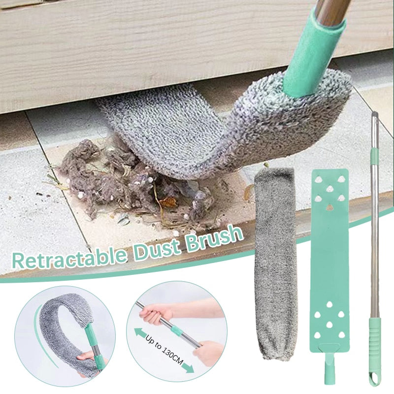 Telescopic Dust Brush Long Handle Duster Cleaning Accessories